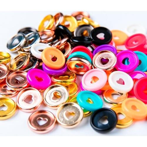 High Quality Colorful Disc Binding Ring Loose Leaf T Mushroom Hole Arc Binding Book Rings for DIY Notebook Binder Office Supply