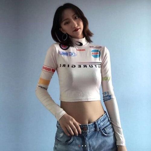 FiiShiMi Power The United States ins tight brief paragraph turtle neck long sleeve dress fall into padding jacket girl midriff