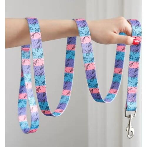 Dog Leash Fashion Print Trend Leash Suitable For Small And Medium Pet Dog Teddy Bulldog Outdoor Dog Walking Pet Supplies