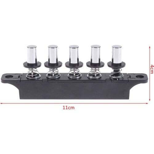 1pcs Five-position Plug-in Button Switch For Range Hood Five-position Silver Switch For Kitchen Hood