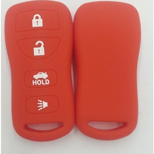 4PC Silicone Remote Key Case Remote Key Fob Smart Case For Nissan Qashqai X-trail Micra Note Pathfinder