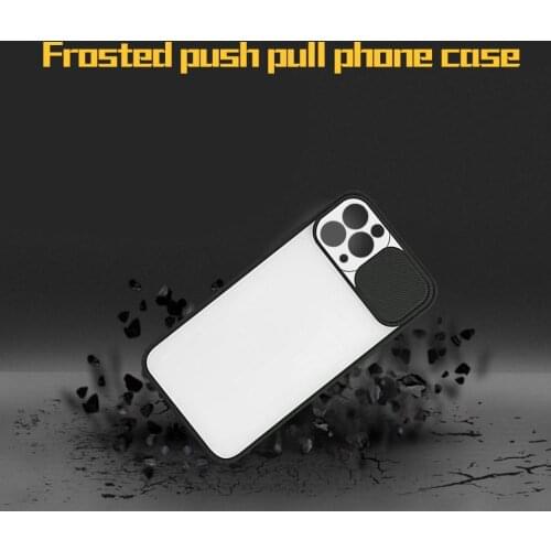 Silicone For Iphone 11 Pro Solid Color Frosted Push-pull Phone Case Silica Gel Back Cover Soft Mobile Phone Case