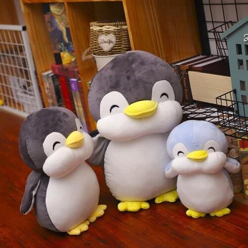 23-50cm 2 Colors Super Soft Penguin Stuffed Animals Dolls Cute Penguin Plush Toy for Girls Valentines Gift Kids Lovers