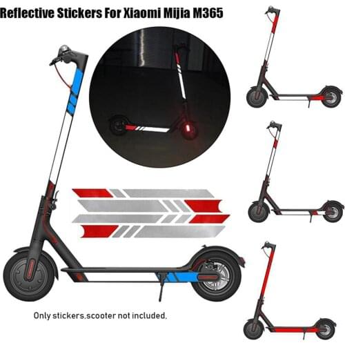 2021 Reflective Styling Warning Strip Stickers Safety Decals For Xiaomi Mijia M365 Fit MaxG30 Electric Scooter Skateboard Parts