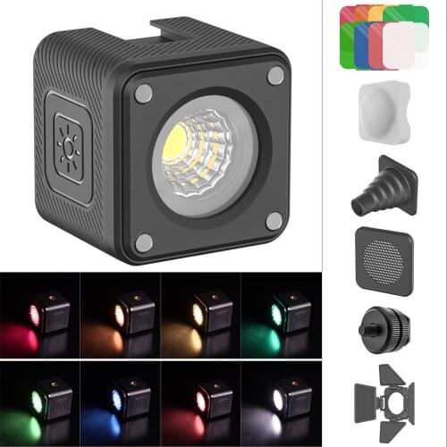 Ulanzi Cute Lite L2 COB Diving Fill Light Mini IP68 Waterproof LED Video Light Lamp 5500K 4 Levels Brightness Cold Shoe Mount