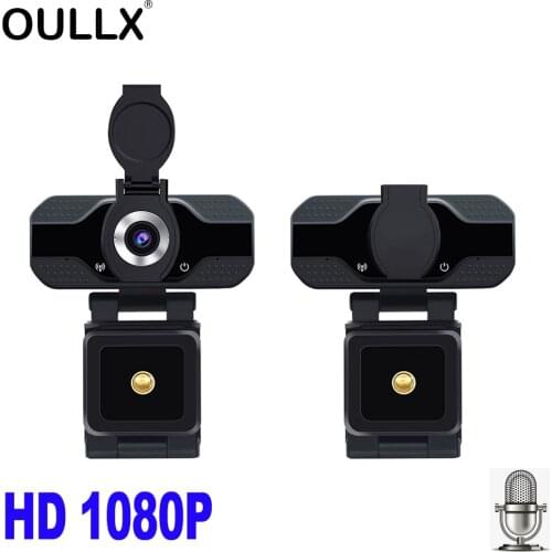 OULLX HD 1080P Webcam Built-in Microphone Smart Web Camera USB Pro Camera for Desktop Laptops PC Game Cam For OS Windows Linux