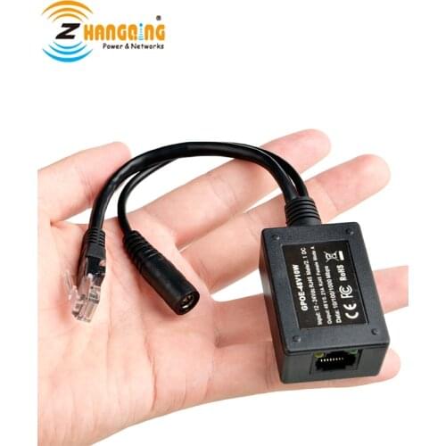 Input 10-30V to 48V Output PoE Converter PoE Power splitter for any 802.3af or 48V devices