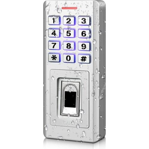 IP66 Waterproof Standalone Fingerprint Access Control Cheapest Keypad Finger +RFID Card Door Entry KF5