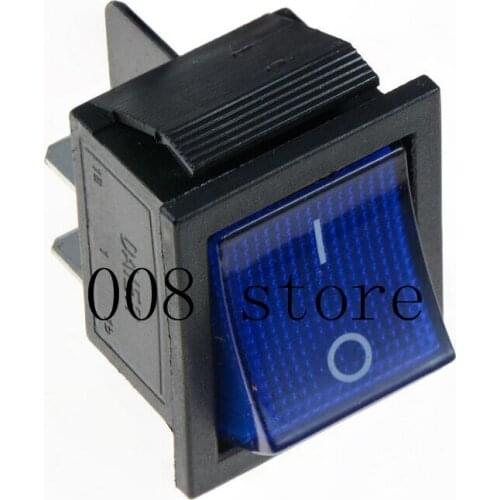 1pcs Blue Illuminated Large On-Off Rocker Switch 12V DPST Car Dash