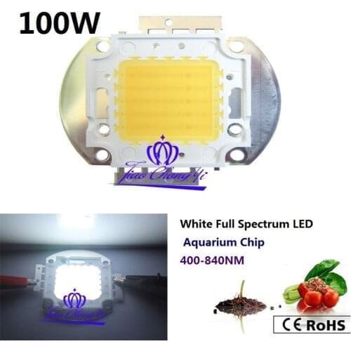 2021New 400nm 840nm Full spectrum +white light Aquarium LED 100W LED Aquatic plant light