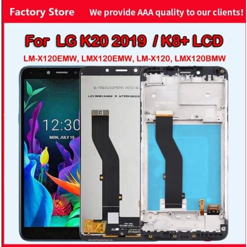 5.45 AAA Quality LCD For LG K20 2019 K8+ LCD With Frame Display HDR Screen For LM-X120EMW LMX120EMW Display LCD Screen 10-Touch