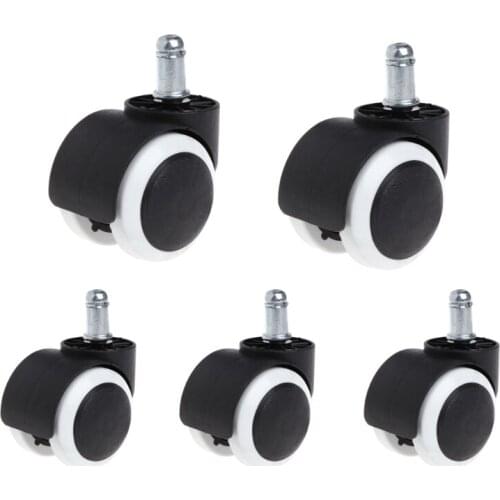 5 Pcs 2" Office Home Chair Swivel Casters Mute Wheel Universal Replacement