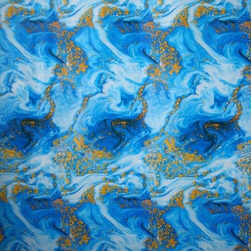 50*100cm Blue PVA Water Transfer Film Hydrographic Hydro Dipping Dip Printing Film Motorbike Helmet Decor Decal