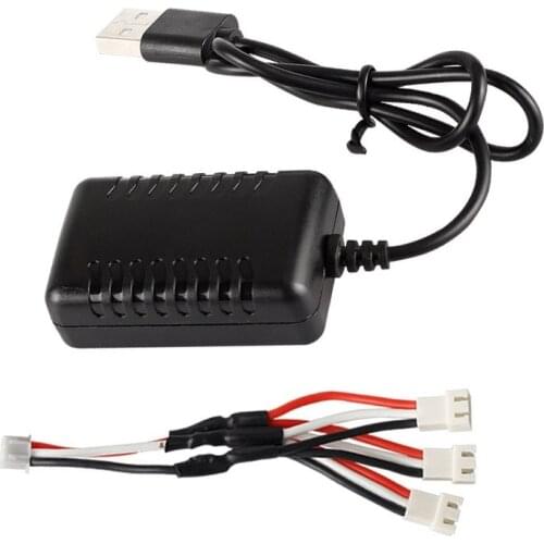 7.4V 2000Mah 5cm XH-3P Quick USB Charger for Wltoys 144001 XK K130 12428 A959 A959-B A979 A979-B K989 K969 RC Car Vehicle Models