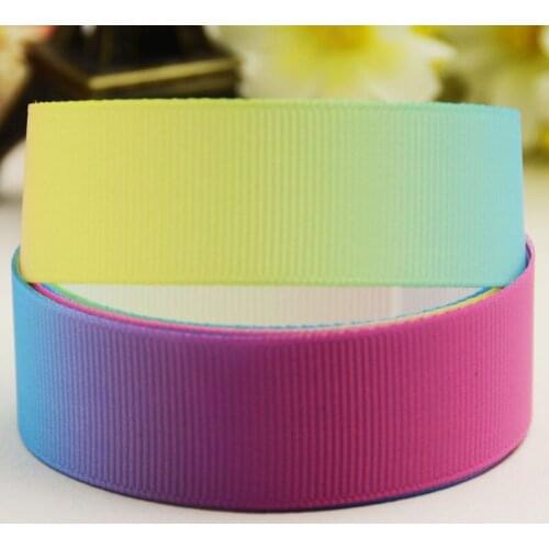 7/8'' 22mm,1" 25mm,1-1/2" 38mm,3" 75mm Ruban satin Gradient Cartoon printed Grosgrain Ribbon party decoration 10 Yards X-02839