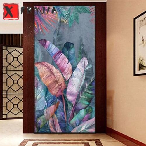 Banana Leaf diamond painting full drill square round diamond embroidery plant still life big size puzzle mosaic home decoration