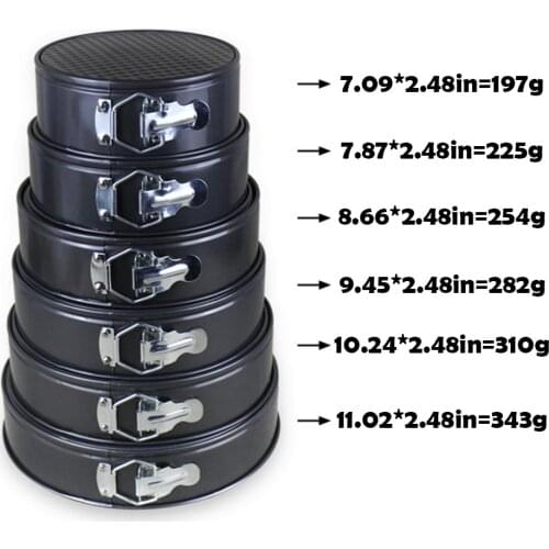 Non-Stick Removable Bottom Metal Bake Mould Round Cake Pan Bakeware Carbon Steel Cakes Molds Kitchen Accessories