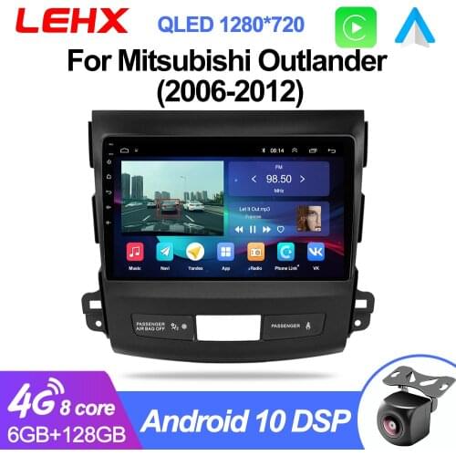 Car Android 9.0 Car Radio Multimedia Player Navigation GPS For Mitsubishi Outlander Peugeot 4007 2006 2007-2010 2011 2Din No DvD