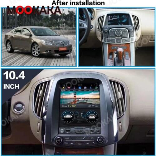 Tesla Style Android 9.0 PX6 Car Player GPS Navigation For Buick lacrosse 2008-2014 Stereo Head Unit Multimedia Player Auto Radio