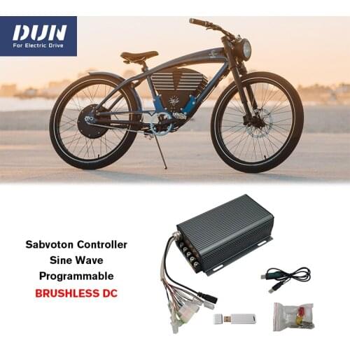 Brushless DC Controller 60A 72V SVMC7260 Programmable Driver with Bluetooth Adapter for 1000w Electric Bicycle