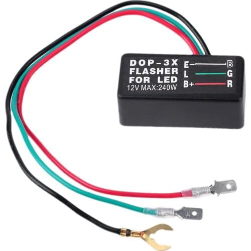 DC 12V Universal Car Motorcycle LED Halogen Turn Signal Light Flasher Relay Blinker Lamp 3 Pin 3-Pin For Car Motorbike Scooter