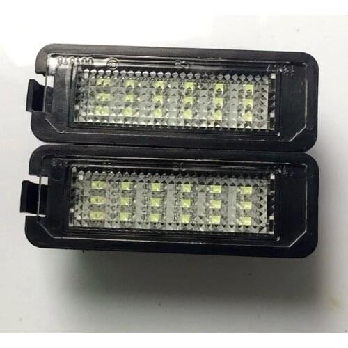 For Volkswagen GOLF 4 5 6 7 Polo 6R car licence plate light number plate holder LED bulb 12V mount bracket lamp car accessories