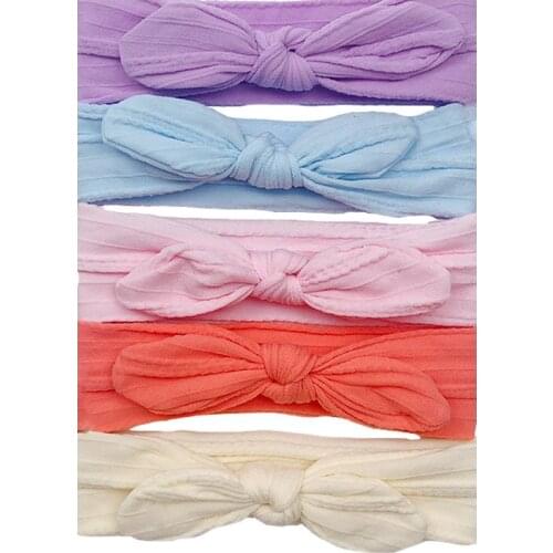 5pcs/Set Bowknot Elastic Hairband Baby Princess Christmas Day Gifts For Children Kids Toddler Girls Hair Accessories Headwear