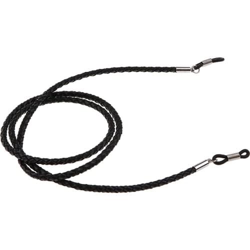 PU Leather Braid Sports Eyeglass Spectacles Glasses Chain Sunglasses Holder Neck Cord Strap Lanyard String Rope Retainer