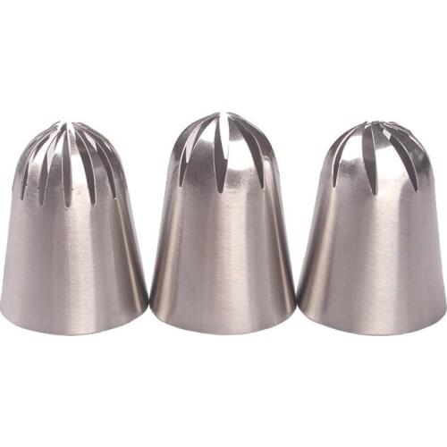 Kitchen Gadgets Cakes Decoration Set Fondant Decor 3Pcs/Set 304 Stainless Steel Pastry Cake Nozzle DIY Baking Tool Multi Purpose