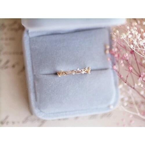 New original design 925 silver Hollow out flower Rings 14K gold popular ring 2020 woman DIY fine jewelry gifts Free shipping hot