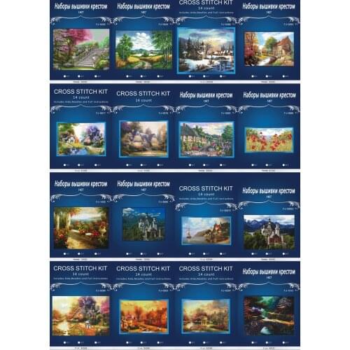 Oneroom Dimensions Mediterranean Similar DMC DIM canvas DMC 14CT Cross Stitch kits needlework embroidery Sets Crafts Home Decor