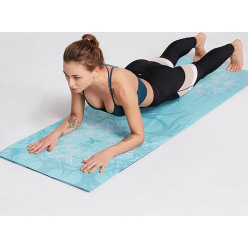 Portable Washable Yoga Sports Printed Mat 63*185Towels Soft Comfortable Sweat Absorption Anti-Skid Fitness Pilates Towel Blanket