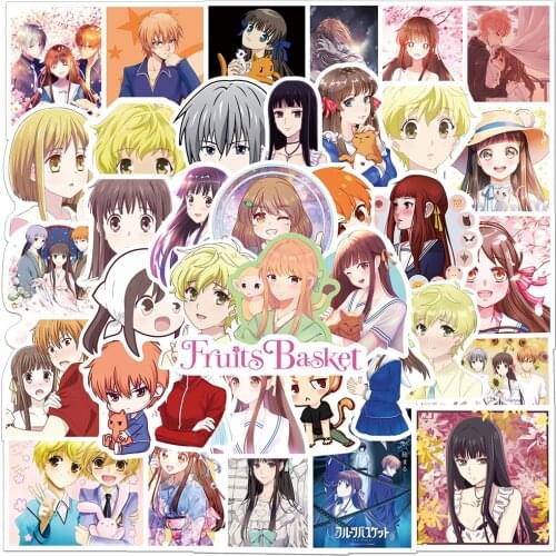 10/30/50pcs Anime Fruits Basket Stickers Kids Toy DIY Waterproof Phone Guitar Notebook Laptop Luggage Car Cartoon Sticker Decals