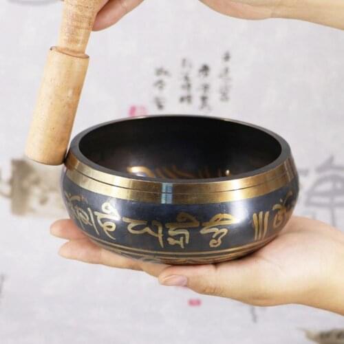 Tibetan Singing Bowl Decorative-wall-dishes Home Decoration Decorative Wall Dishes Tibetan Buddhist Meditation Fengshui Yoga Bow
