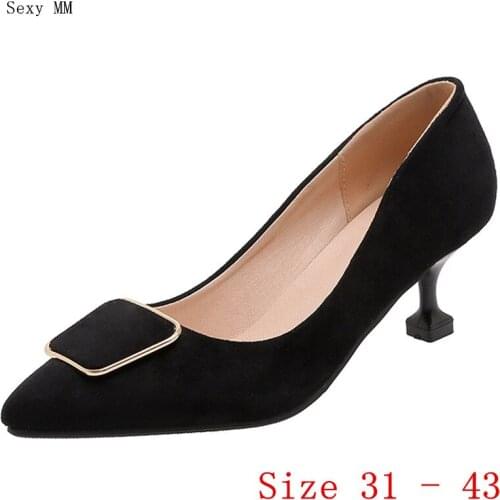 Pumps Women Oxfords Career Shoes High Heels Stiletto Woman High Heel Shoes Small Plus Size 31 32 33 - 40 41 42 43