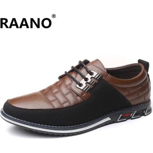 Big Size 38-48 New Summer Autumn Genuine Leather Men Shoes Fashion Casual Shoes Lace-Up Loafers Business Wedding Dress Shoes