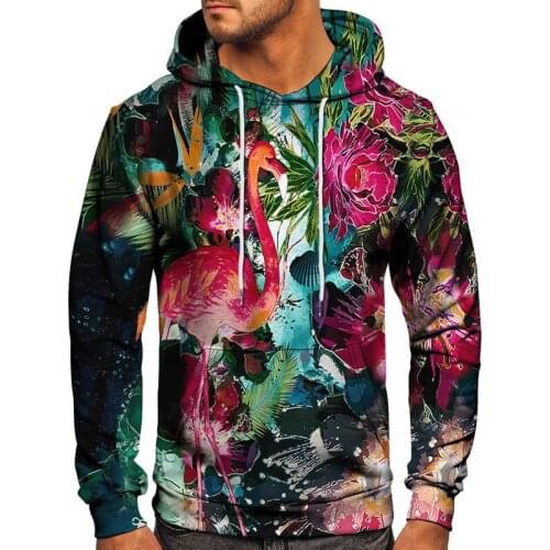 WBDDT Flamingo 3D Hoodies Men Women Kids Plus Size Autumn Sweatshirt Fashion Trend Polyester Material Hot Sale Teen Clothes