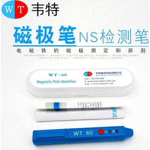 WT-60 Radiation Dosimeter Gauss Meter Magnetic Detection Pen WT60 Determination Magnets NS Class Measurement North South Detetor