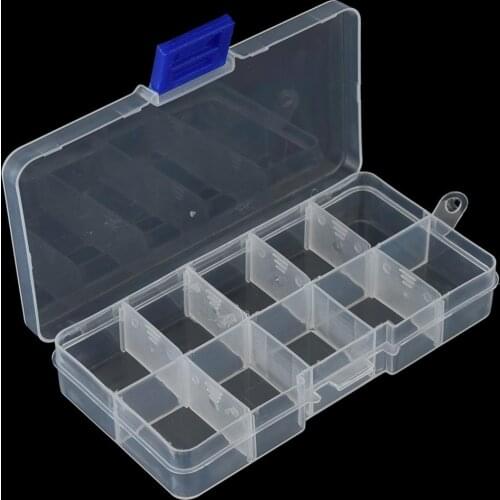 10 Compart mentsfishing tackle box for fishing accessories fishing lure Hook Bait Adjustable Plastic Storage