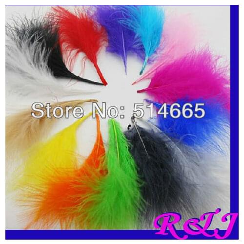 100pcs/Lot soft Turkey Marabou Feathers washed goose down 8-16cm Fluffy Dress/jewelry/Christmas/hat wedding decoration