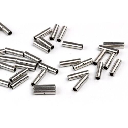 100Pcs Uninsulated Butt Wire Electrical Connector Crimp Rolled Terminals Kits 16-14 AWG (1.5-2.5mm2)