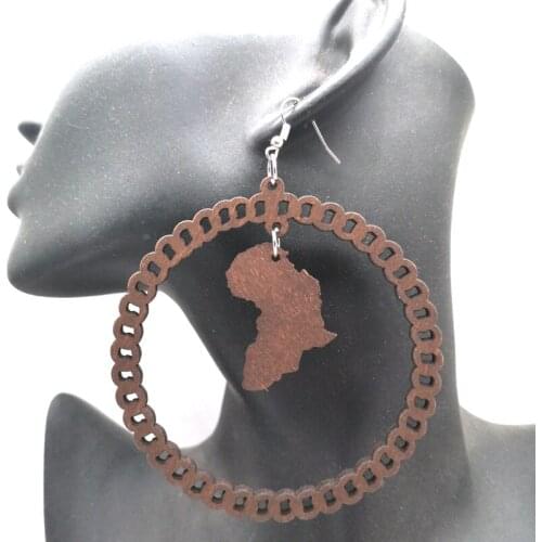 Africa Wooden Earrings can mixed 2 colors