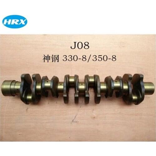 Diesel engine parts for J08 J08C crankshaft 13411-E0100 Forged Steel