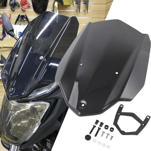 For Yamaha MT-03 MT03 FZ-03 FZ03 2016 2017 2018 2019 MT 03 Motorcycle Windscreen Windshield Deflector Motorbike Accessories