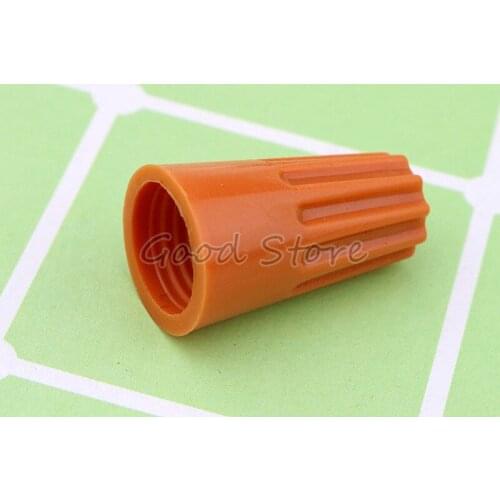 Electrical Wire Twist Nut Connector Terminals Cap Spring Insert Assortment orange Terminals