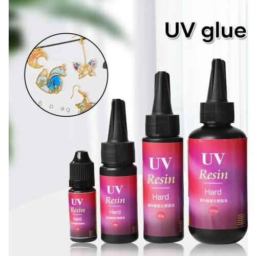 10/25/50/60/100ml Epoxy Paint UV Crystal Glue Mold Epoxy Resin Resin Dye DIY Jewelry Production LXH
