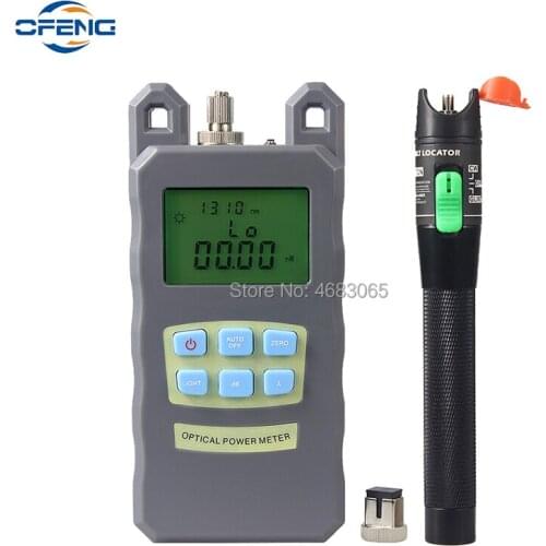 Red light source Fiber optic tool kit VFL OPM Optical Power Meter Laser Source and Visual Fault Locator 30mW 5-30km
