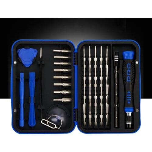 Multifunctional precision screwdriver set 36 in 1 S2 screwdriver Maintenance tools for mobile phone glasses clocks and watches