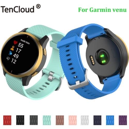 Wrist band for Garmin venu SQ watch accessories strap replacement watchband for vivoactive 3 music adjustable loop silicone
