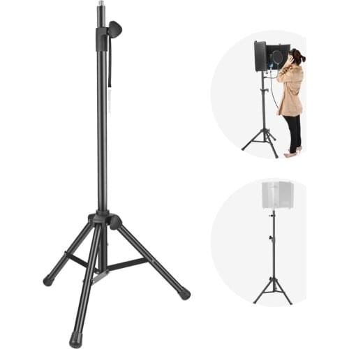 Neewer NW002-1 Wind Screen Bracket Stand Aluminum Tube Non-slip Feet Adjustable Height 65.2 inches/ 165.5cm stand